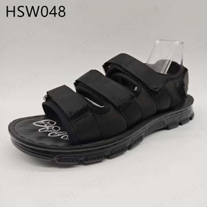 LXG, Sandales gladiateur pour hommes, populaires en Afrique, à bout ouvert, grande taille, antidérapantes, unisexes, noires, pour l'été, HSW045 - Product Image 5