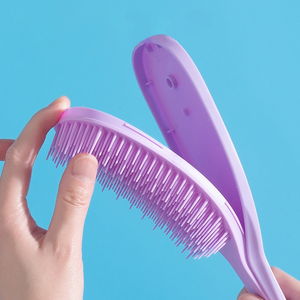 Cepillo Desenredante Wanmei con Logotipo Personalizado, Cepillo para Cabello Rizado, Cepillo Masajeador <span class=keywords><strong>de</strong></span> Plástico para el Cuero Cabelludo, para el Crecimiento del Cabello - Product Image 5