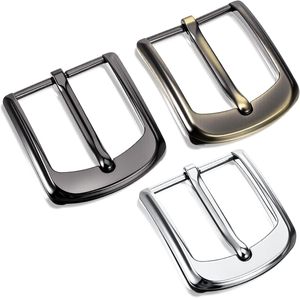 Hebilla de cinturón para hombre, hebilla de cinturón de metal, hebilla cuadrada de una sola punta, hebillas de cinturón para hombre y mujer, hebillas de repuesto plateadas - Product Image 1