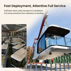 Casa Capsula Spaziale Portatile e Durevole, Rifugio Ecologico Prefabbricato, Unità Modulare Economica per Campeggio e Resort - Product Image 5
