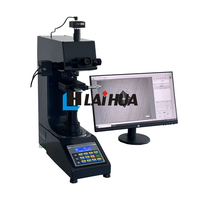 Durómetro de Microdureza Precisa con Conexión a PC, Control Automático y Torreta, Probador de Dureza Micro Vickers y Knoop, ASTM E384
