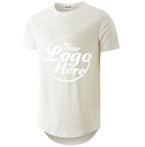 T-shirts unis surdimensionnés pour hommes 100% coton Streetwear Fashion commande en gros - Product Image 1