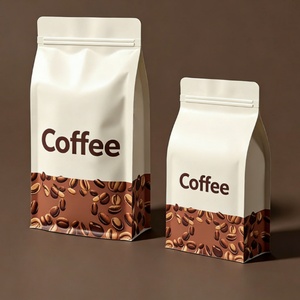 Bolsas de aluminio personalizadas con sellado térmico, de ocho lados, impresas con motivos florales, de fondo plano, para envasado de café, té y alimentos secos. - Product Image 6