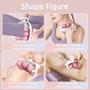 Gordon Yoga bọt tròn con lăn chống cellulite Massager Chân giảm béo 14 con lăn tập thể dục thư giãn giảm đau Trọng lượng nhẹ - Product Image 6