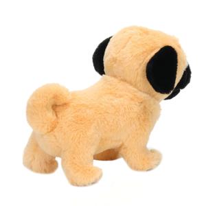 Lindo peluche de cachorro pug de pie, juguete de peluche realista con cara negra, muñeco de peluche para niños, decoración del hogar. - Product Image 2