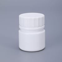 30ml gıda sınıfı HDPE plastik şişeler yuvarlak boş kaplar için hapları tabletler kapsül ilaç ambalaj ile vidalı kapak mühür