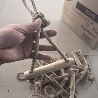 لعبة مضغ الحيوانات الأليفة الصغيرة الحجم من خشب القهوة الصالح للأكل ZBKJ CCT-025 الحصرية، عصا طحن مقاومة للعض، 200 قطعة في العلبة الواحدة