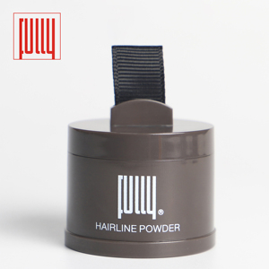 Poudre de camouflage capillaire éco-responsable aux herbes 22 pour la racine des cheveux, compacte marron avec miroir et tampon applicateur - Product Image 2