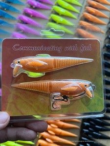 Leurre souple artificiel en acier inoxydable, type Minnow à queue <span class=keywords><strong>aiguille</strong></span>, pour montage en tandem, pour la pêche au bar, au poisson mandarin et au poisson-chat en eau moyenne - Product Image 5