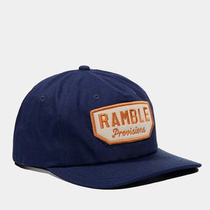 Casquette Snapback à 5 panneaux non structurée avec logo personnalisé OEM, bord légèrement incurvé, bleu marine, coton, broderie, patch - Product Image 5