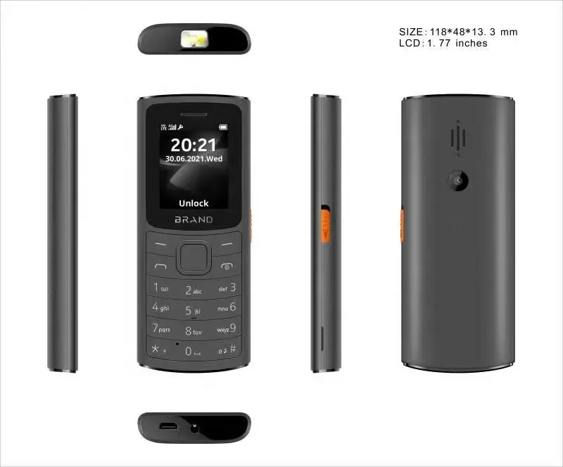 Telefone 2022 mais vendido da china fábrica desbloqueado mobail telefone 1.77 polegadas quad band telfonos mviles 110