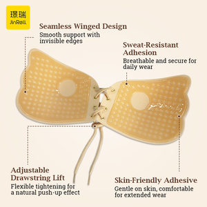 <span class=keywords><strong>Soutien</strong></span>-<span class=keywords><strong>gorge</strong></span> adhésif léger en forme d'aile, à <span class=keywords><strong>bretelles</strong></span> réglables, sans armatures, en tricot uni, invisible, <span class=keywords><strong>pour</strong></span> robes de soirée dos nu - Product Image 2