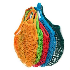 Cheap Large Reusable Organic Cotton Custom Tote Mesh Tote Shopping <b>String</b> Net Fruit Mesh <b>Bags</b> for Vegetables and Package - Product Image 5
