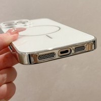 Casing Kaca Temper Mewah Untuk iPhone 16 15 14 13 Pro Max, Bingkai Pelapis Pengisian Daya Nirkabel, Anti Benturan