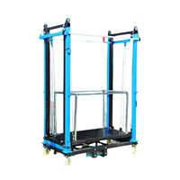Élévateur à mât vertical électrique robuste de 6 m pour échafaudage suspendu, capacité de levage hydraulique de 300 kg avec table de taille personnalisable