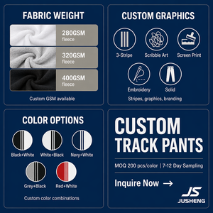 <span class=keywords><strong>Pantaloni</strong></span> Lunghi Casual American Vintage <span class=keywords><strong>in</strong></span> Cotone 100% <span class=keywords><strong>con</strong></span> Vita Media Elastica, Stampa Digitale DTG, Stile Street Sports Personalizzato - Product Image 4