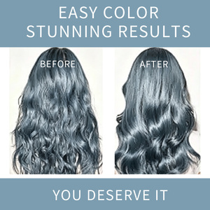 Crème colorante pour cheveux bleu océan, couleur vive, haute pigmentation, résistante à la décoloration, longue durée, brillance lisse, hydratante, professionnelle OEM ODM - Product Image 3