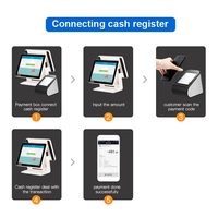 Escáner de Código de Barras de Escritorio 2D con QR para Supermercado, Reconocimiento NFC con Cable, Lector de Códigos de Barras para Caja de Pago, para Pagos en Pantalla Móvil