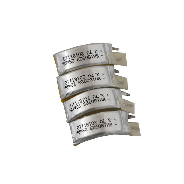 Rechargeable Flexible Curved Lithium Polymer Battery 3.7V Lipo Battery for Wearable Devices