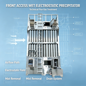Precipitador Electrostático Comercial (ESP) <span class=keywords><strong>de</strong></span> Unidad Húmeda para Línea <span class=keywords><strong>de</strong></span> Recubrimiento <span class=keywords><strong>de</strong></span> Electrodos <span class=keywords><strong>de</strong></span> Baterías <span class=keywords><strong>de</strong></span> Litio, Uso en Limpieza <span class=keywords><strong>de</strong></span> Gases <span class=keywords><strong>de</strong></span> Escape - Product Image 3