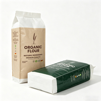 Emballages en plastique pour farine 1 kg et 2 kg, sacs d'emballage alimentaire à fond plat avec logo personnalisé pour farine de manioc, de blé et de maïs