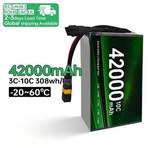 Полутвердотельный аккумуляторный блок 18S 3.95-4.45В 42Ач 42000мАч 308Втч/кг с BMS, разряд 10C, сертификат CE, для сельскохозяйственных БПЛА/дронов - Product Image 2