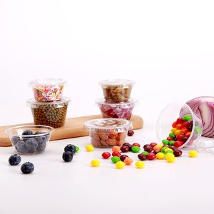 Gobelets à sauce jetables transparents en PP avec couvercle, pour salades, portions individuelles en plastique pour restaurants, 1/2/3/4 oz – Vente en gros usine - Product Image 3