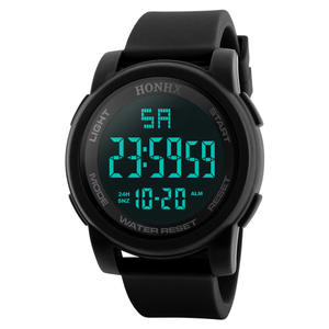 <span class=keywords><strong>HONHX</strong></span> 9340F <span class=keywords><strong>Reloj</strong></span> Digital Deportivo de Silicona Resistente al Agua con Alarma Cronógrafo Pantalla LED-<span class=keywords><strong>Reloj</strong></span> de Moda para Hombre - Product Image 2