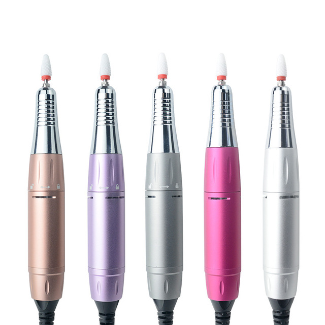 Professional Portable USB Nail Polisher & Remover Pen 12V 35000rpm Speed Aluminum Nail Drill for Cuticle Care