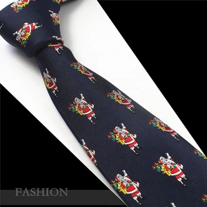 Corbatas Navideñas para Hombre, <span class=keywords><strong>Corbata</strong></span> de Seda Tejida de 7 cm, Regalo para Hombre, <span class=keywords><strong>Corbata</strong></span> Festiva con Diseño de Santa Claus y Reno - Product Image 6