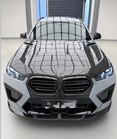 Kit carrosserie en fibre de carbone style LD pour BMW X6M F96 2023+ : Lame de pare-chocs avant, calandre, capot, aileron arrière, diffuseur, jupes latérales