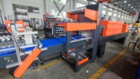 Máquina Envolvedora Retráctil Lineal de Bajo Consumo, 15 Paquetes por Minuto, con Gran Sistema de Enfriamiento para Botellas y Latas de PET para Cola