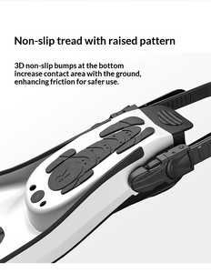 Pinne Lunghe Professionali Integrate a Quattro Fasce con Motivo a Diamante per Apnea, con Lacci Regolabili in Materiale TPE per Immersioni Subacquee Profonde - Product Image 2