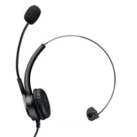 Casque de centre d'appel de production de masse d'usine professionnelle avec casque USB de fil de microphone pour le bureau