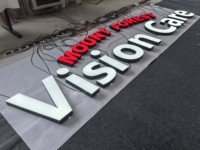 Letras LED Acrílicas Rojas y Blancas de Alta Gama, Letrero Luminoso Personalizado con Logotipo, Diseño Exquisito, Resistente al Agua, para Fachada de Tienda o Pared