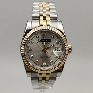 Montre automatique de luxe, verre saphir, acier inoxydable 904l, étanche, cadran diamant, mouvement NH35, montre pour homme - Product Image 4