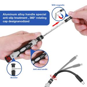 Kit d'outils de réparation magnétique multifonctionnel de précision 118-en-1 avec 98 embouts pour téléphone, <span class=keywords><strong>ordinateur</strong></span>, montre, <span class=keywords><strong>ordinateur</strong></span> <span class=keywords><strong>portable</strong></span> et appareil photo électronique - Product Image 3