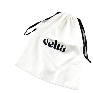 Sac blanc personnalisé imprimé avec logo, sac à main en coton naturel, sacs anti-poussière, sac de luxe personnalisé, pochette pour chaussures, sac anti-poussière pour bottes - Product Image 1