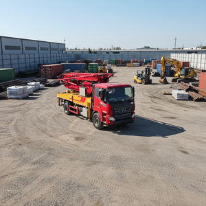 รถปั๊มคอนกรีตติดตั้งบนรถบรรทุกยี่ห้อซานี่ ขนาด 39 เมตร เครื่องยนต์ดีเซล 229 กิโลวัตต์ มาตรฐานยูโร 6 หมุนได้ 360 องศา ผลิตภาพการทำงาน 120 เมตร/ชม. เหมาะสำหรับงานก่อสร้างในเมือง/ชนบท - Product Image 1