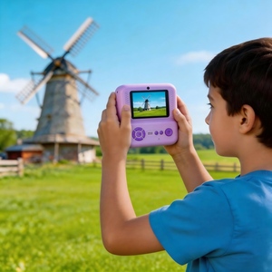 Appareil <span class=keywords><strong>photo</strong></span> instantané DLC 4800MP HD avec double caméra, vidéo 1080P, protection anti-lumière bleue sans scintillement, <span class=keywords><strong>impression</strong></span> en un clic, étui en silicone - Product Image 2