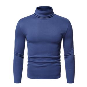 Nueva Colección de Otoño, Camisetas de <span class=keywords><strong>Cuello</strong></span> <span class=keywords><strong>Alto</strong></span> para <span class=keywords><strong>Hombre</strong></span>, Color Sólido, Moda, Corte Ajustado, Suéteres de Punto, Tops Casuales de Manga Larga con <span class=keywords><strong>Cuello</strong></span> <span class=keywords><strong>Alto</strong></span> - Product Image 2