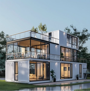モダンスタイル2階取り外し可能コンテナハウスポータブル移動可能スチールプレハブ取り外し可能コンテナハウス - Product Image 1