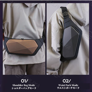 Vendita all'ingrosso di Fuliya Shell rigido piccole borse impermeabili marsupio antifurto tracolla fionda borsa per uomo <span class=keywords><strong>donna</strong></span> da viaggio - Product Image 6