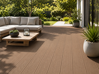 Planche de terrasse classique en WPC, terrasse composite d'extérieur, terrasse en composite bois-plastique pour la décoration extérieure