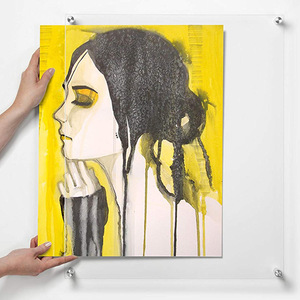 Cadre <span class=keywords><strong>photo</strong></span> mural flottant sans cadre en <span class=keywords><strong>plexiglas</strong></span> acrylique A4 à double panneau - Product Image 2