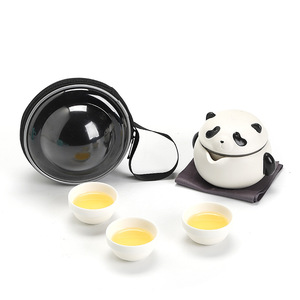 Juego de Té de Viaje de Cerámica Moderna Ecológica, Marca ODM/OEM, Portátil para Acampar al Aire Libre, Una Tetera y Tres Tazas, Taza <span class=keywords><strong>Express</strong></span> para Té - Product Image 6