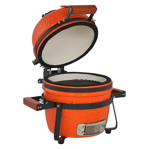SEB Kamado 13 pouces Kamado Grill pour cuisine extérieure Grill en céramique Barbecue à charbon de bois Fumeur Camping <span class=keywords><strong>Babecue</strong></span> - Product Image 1
