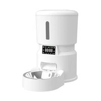 Distributeur automatique de nourriture pour animaux de compagnie portable et élégant 2026, 4,5 L, avec caméra WiFi, bol en ABS, enregistrement vocal, batterie rechargeable, pour chiens et chats, IPX4