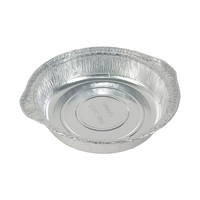 Boîte alimentaire jetable en aluminium de 3100 ml, grande et ronde, pour plats à emporter, barbecue, camping en extérieur, épaissie