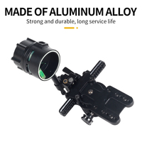 Viseur à point unique STARCN pour arc composé, en alliage d'aluminium, micro-réglable verticale et horizontale, compatible avec les lentilles 4x/6x/8x